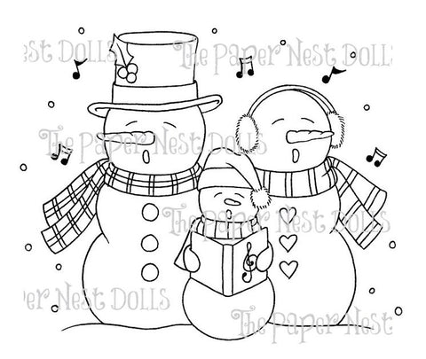 Caroling Snowman