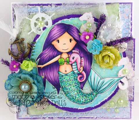 Mermaid Ellie With Seahorse – Paper Nest Dolls