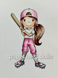 Softball Ellie – Paper Nest Dolls