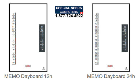 MEMO Dayboard 12 hr. and 24 hr.