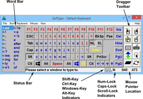 SofType 5 - US and International On-screen Keyboard