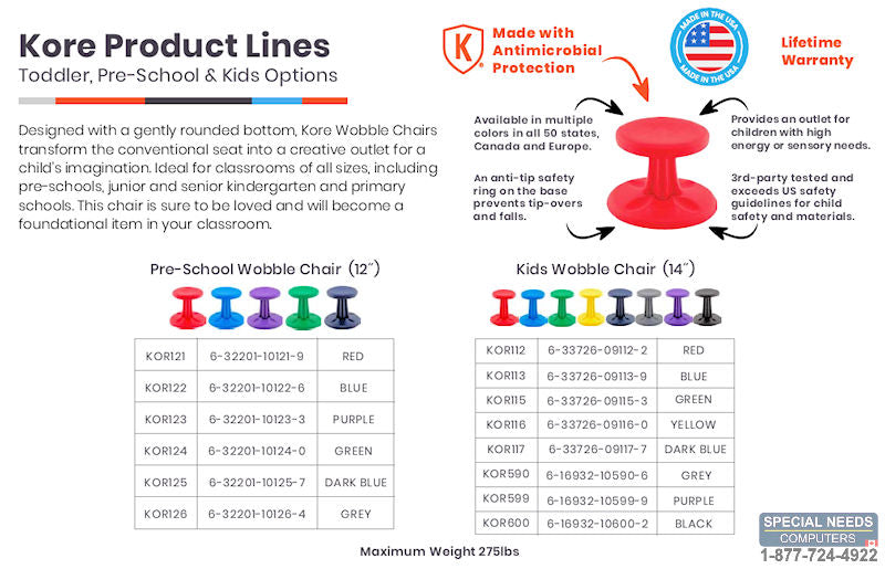 Kore Toddle, Pre-School Chairs