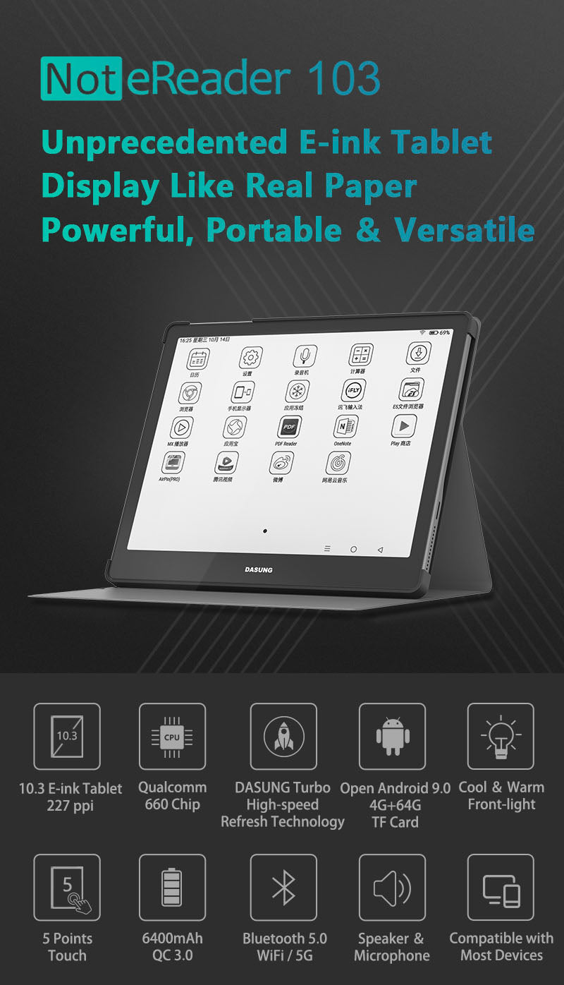 Dasung Not-eReader 103 - Unprecedented Smart E-ink Tablet