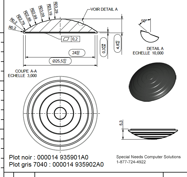 Tactile Floor Domes specifications