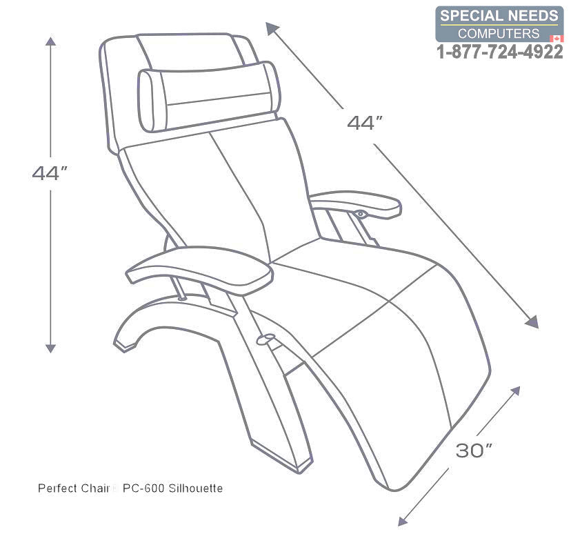 PC-600 Chair Dimensions