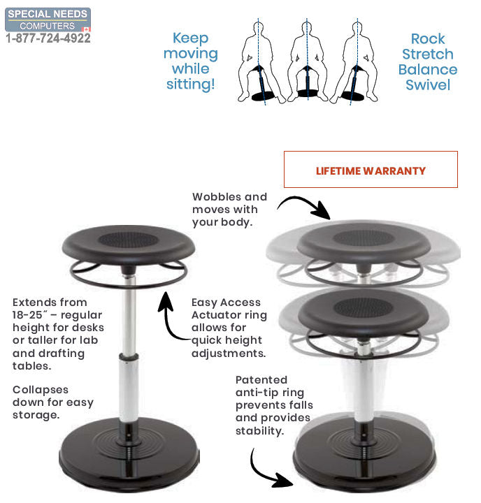 Kore Design Teen/College Adjustable Wobble Chair - 18