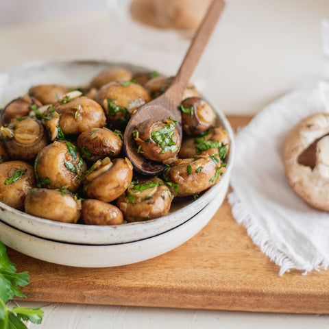 Garlic Ghee Mushrooms