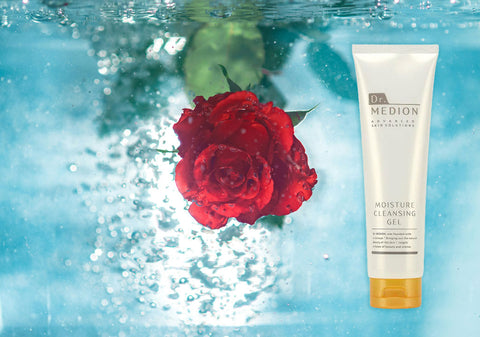 Dr.Medion products and roses under water