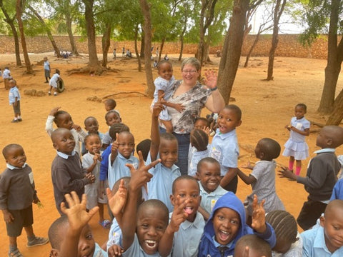 SoleLution visit school children in Kenya