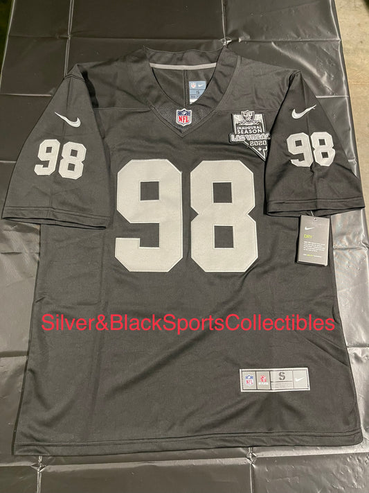 Crosby Custom Stitched Football Jersey Mens Sizes Med-6XL Las Vegas Raiders