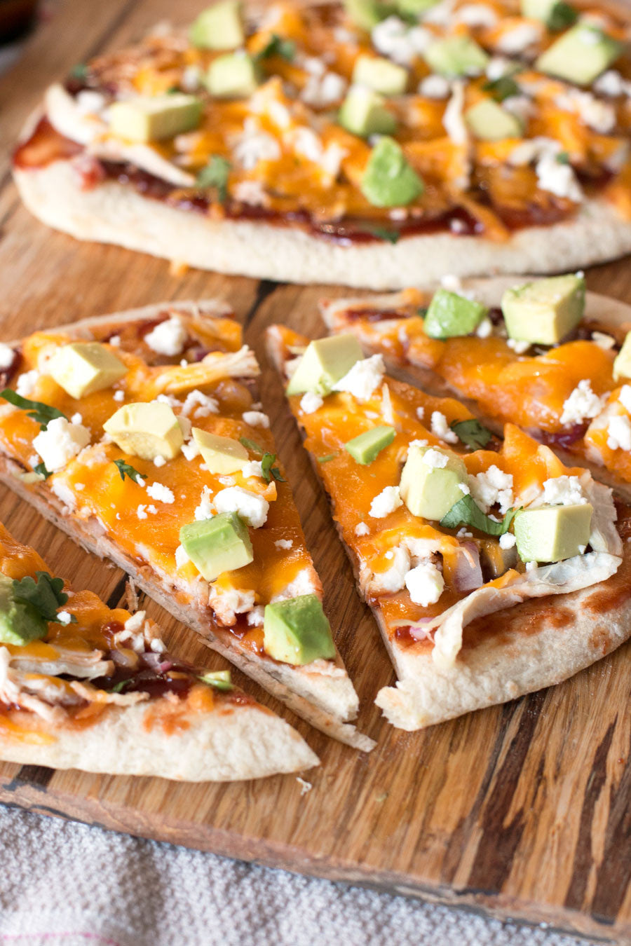 BBQ Chicken Avocado Flatbreads | Sauce + Style Blog (pigofthemonth.com)