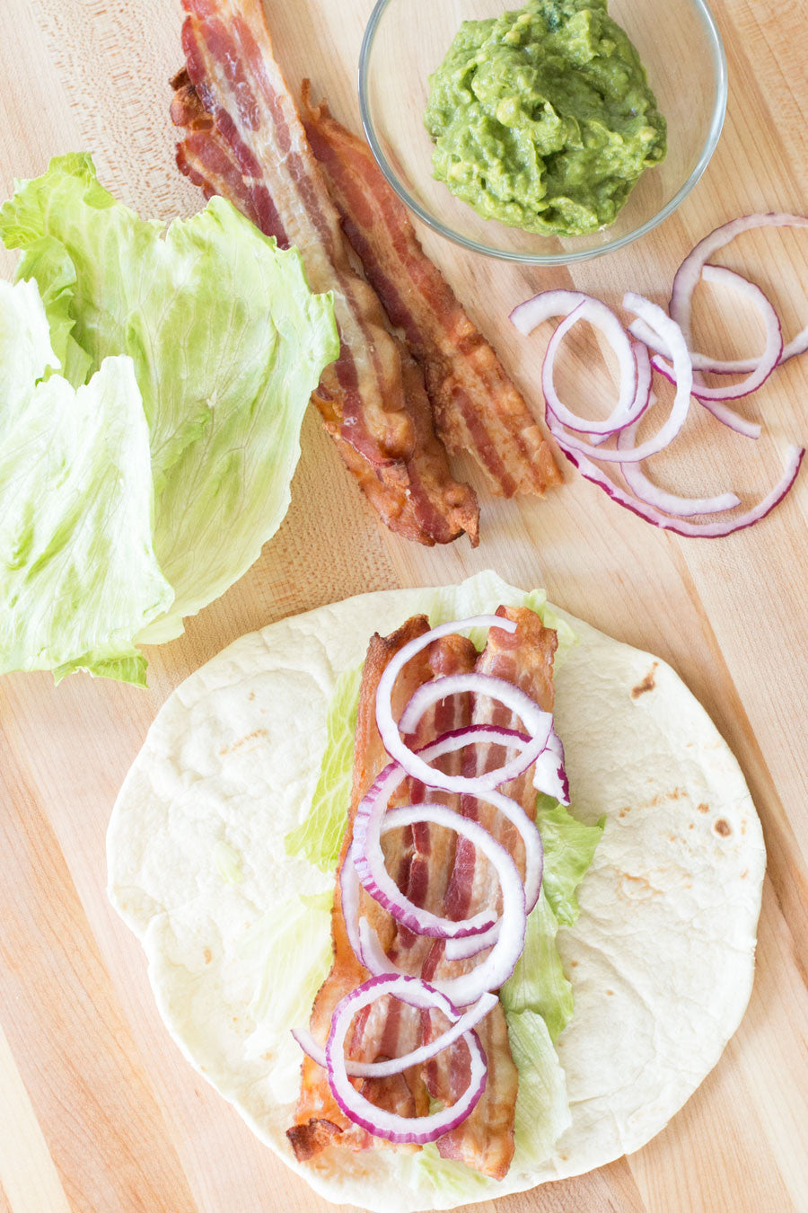 BBQ Chicken & Bacon Guacamole Wraps | Sauce + Style