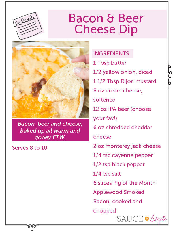 Bacon & Beer Cheese Dip | Pig of the Month BBQ