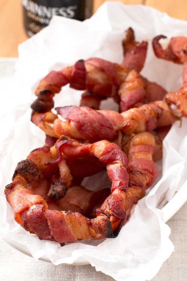 Bacon-Wrapped Onion Rings | Sauce + Style