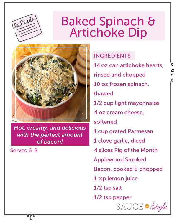 Baked-Spinach-&-Artichoke-Dip