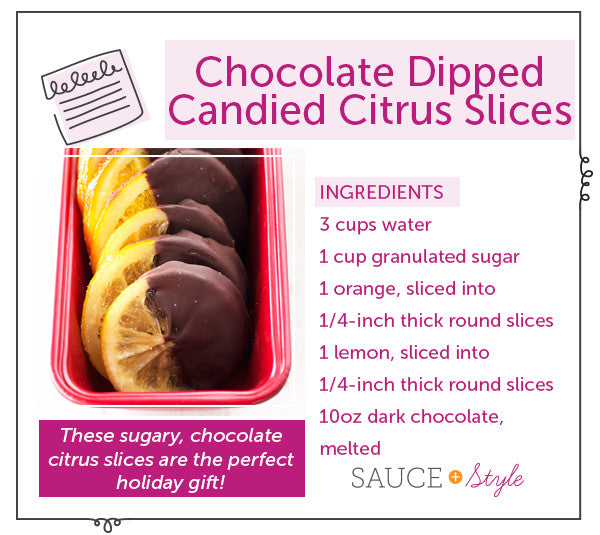 Chocolate Dipped Candied Citrus Slices | cakenknife.com