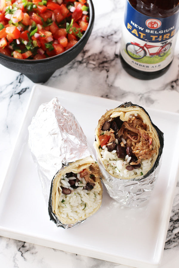 Copycat Chipotle Carnitas Burritos | sauceandstyle.com