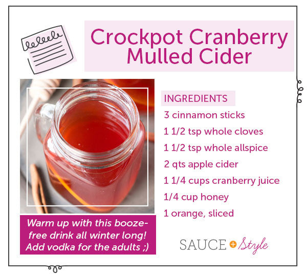 Crockpot Cranberry Mulled Cider | cakenknife.com