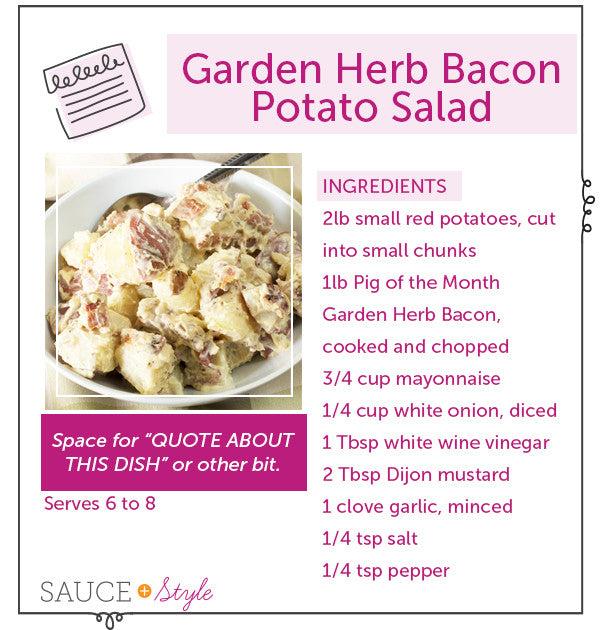 Garden Herb Bacon Potato Salad