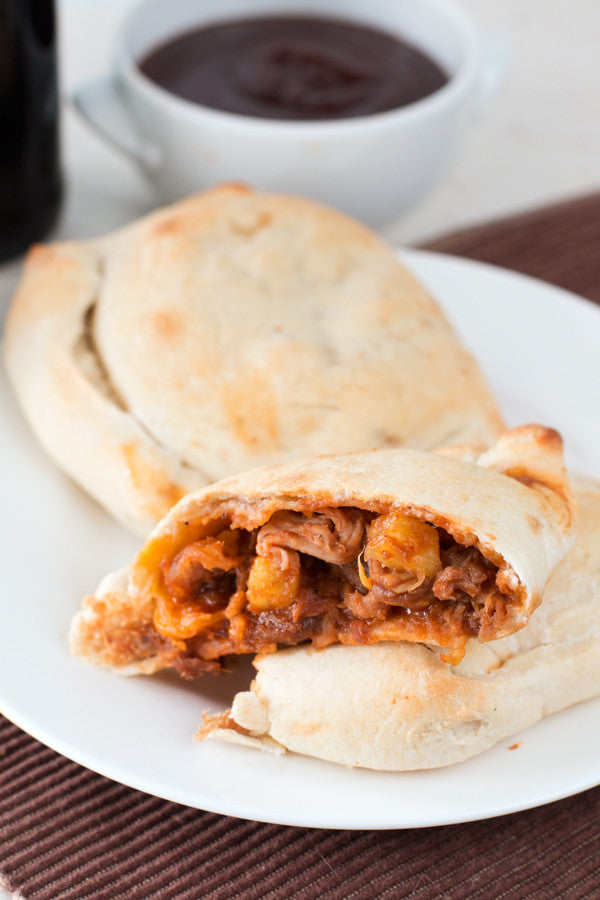 Hawaiian BBQ Pulled Pork Calzones | Sauce + Style