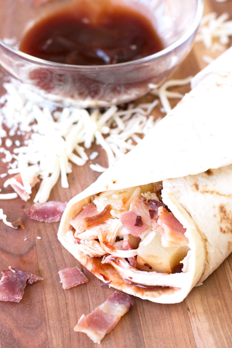 Spicy Hawaiian BBQ Chicken Wraps | Sauce + Style Blog (pigofthemonth.com)