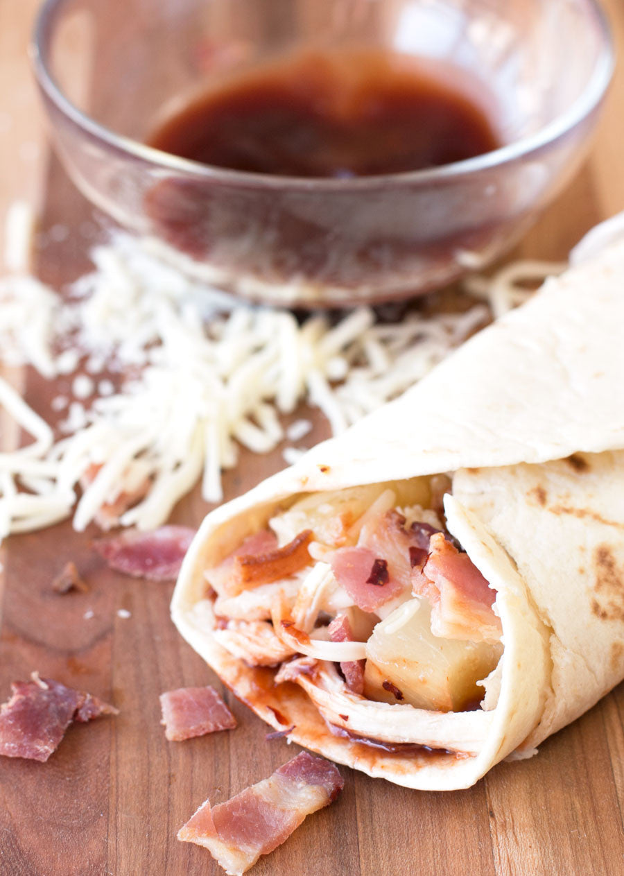 Spicy Hawaiian BBQ Chicken Wraps | Sauce + Style Blog (pigofthemonth.com)