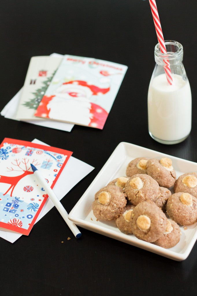 Hot chocolate cookies - Almond chocolate and marshmallows