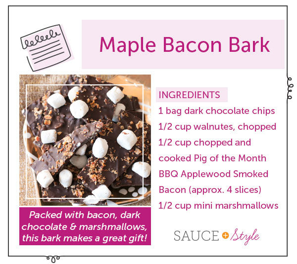 Maple Bacon Marshmallow Bark | Sauce + Style