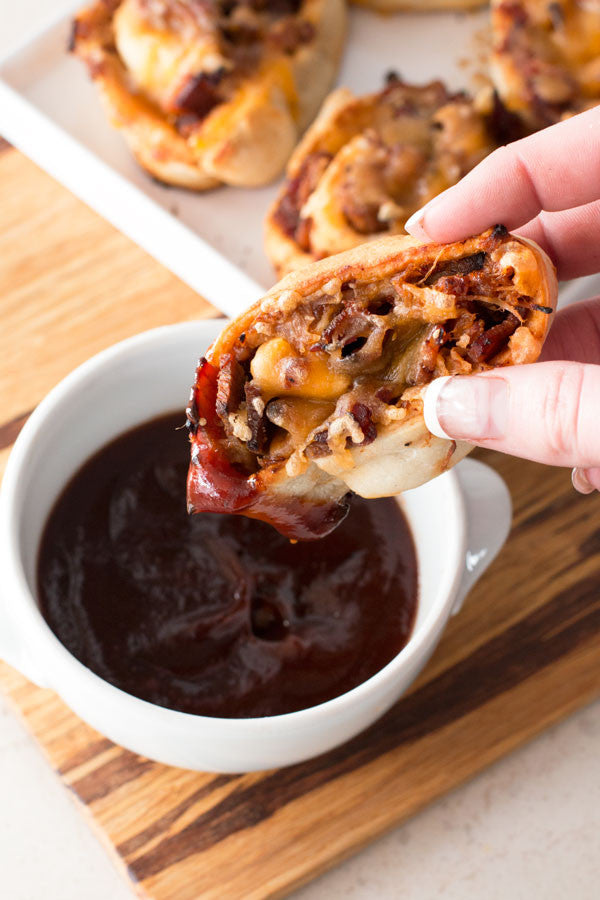 Meat Lovers Pizza Roll Ups | Sauce + Style (pigofthemonth.com)
