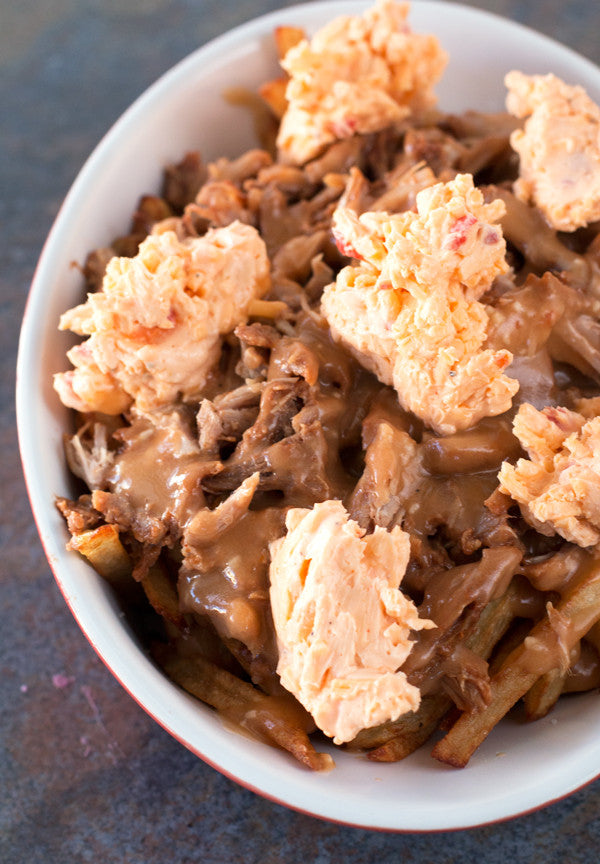 Pimento Pulled Pork Poutine