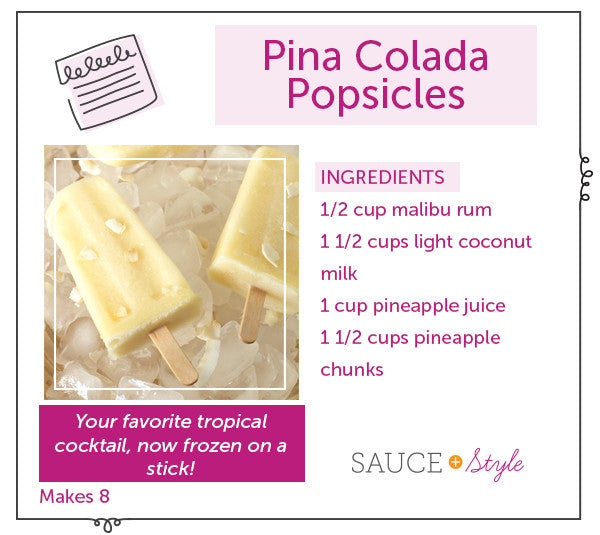 Pina Colada Popsicles