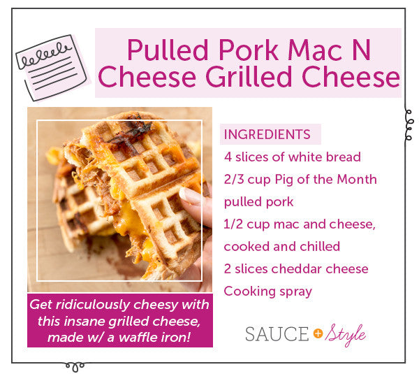 Pulled Pork Mac n Cheese Grilled Cheese | Sauce + Style