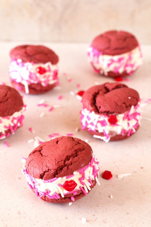 Red Velvet Ice Cream Sandwiches