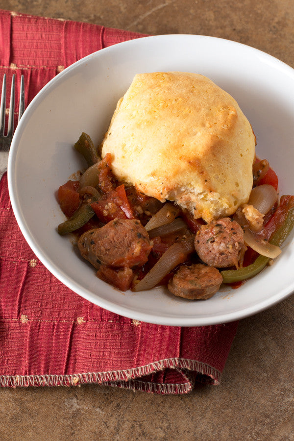 One-Skillet Sausage & Peppers | sauceandstyle.com