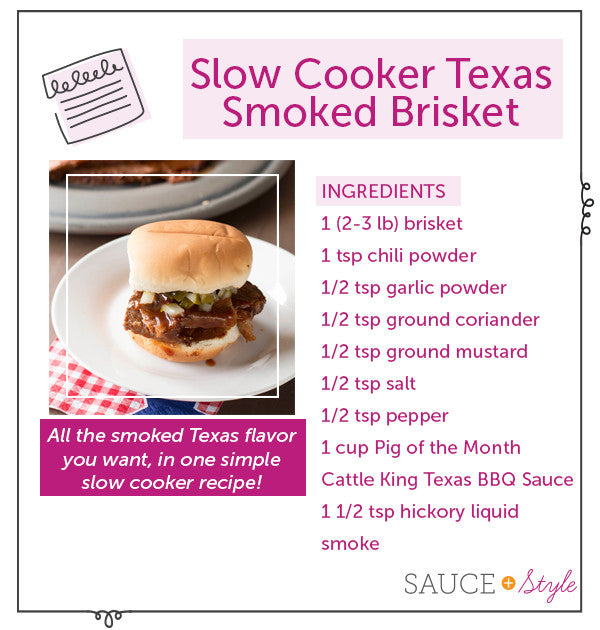 Slow Cooker Texas Smoked Brisket