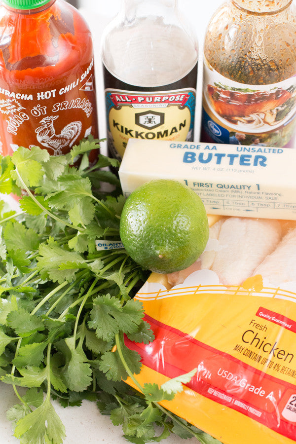 Sriracha-Lime-Wings-Ingredients