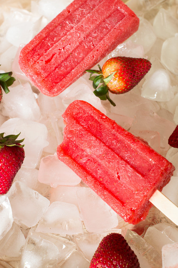 Strawberry Daiquiri Popsicles