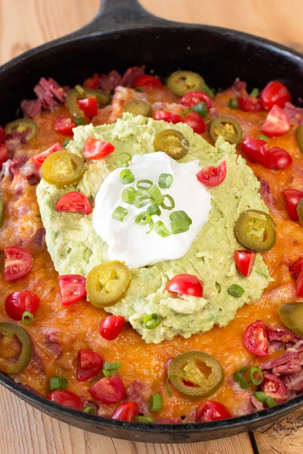 Ultimate Loaded Irish Skillet Nachos | Sauce + Style