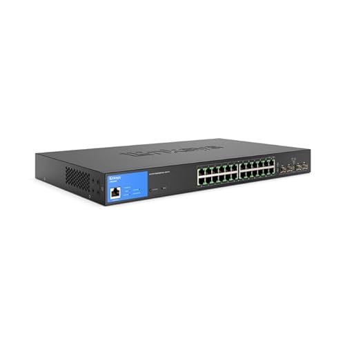24-Port Managed Gigabit PoE+ Switch 250W with 4 1G SFP Uplinks TAA Compliant LGS328PC