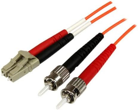 2m (6ft) LC/UPC to LC/UPC OM4 Multimode Fiber Optic Cable, 50/125µm  LOMMF/VCSEL Zipcord Fiber, 100G Networks, Low Insertion Loss, LSZH Fiber  Patch