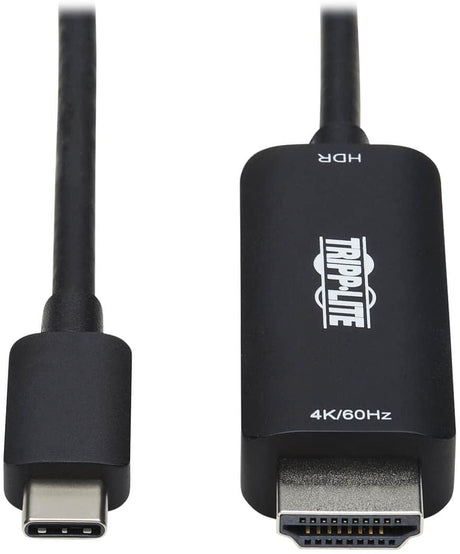 Tripp Lite Convertidor adaptador USB C a HDMI M/F 4K @ 24/25/30Hz USB tipo  C a HDMI Thunderbolt 3 negro (U444-06N-HDB-AM)