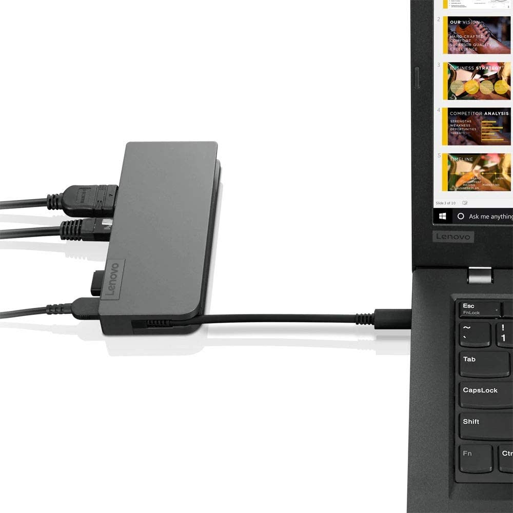 Lenovo Travel Hub - for Notebook - USB Type C - 3 USB – Dealtargets.com
