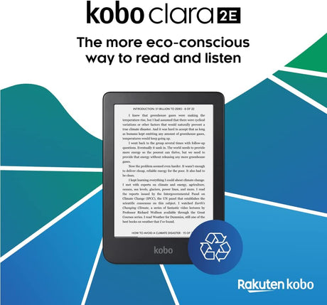 Kobo Nia, eReader, 6 Glare Free Touchscreen, Adjustable Brightness, Thin & Light, eBooks, WiFi, 8GB of Storage, Carta E Ink Technology