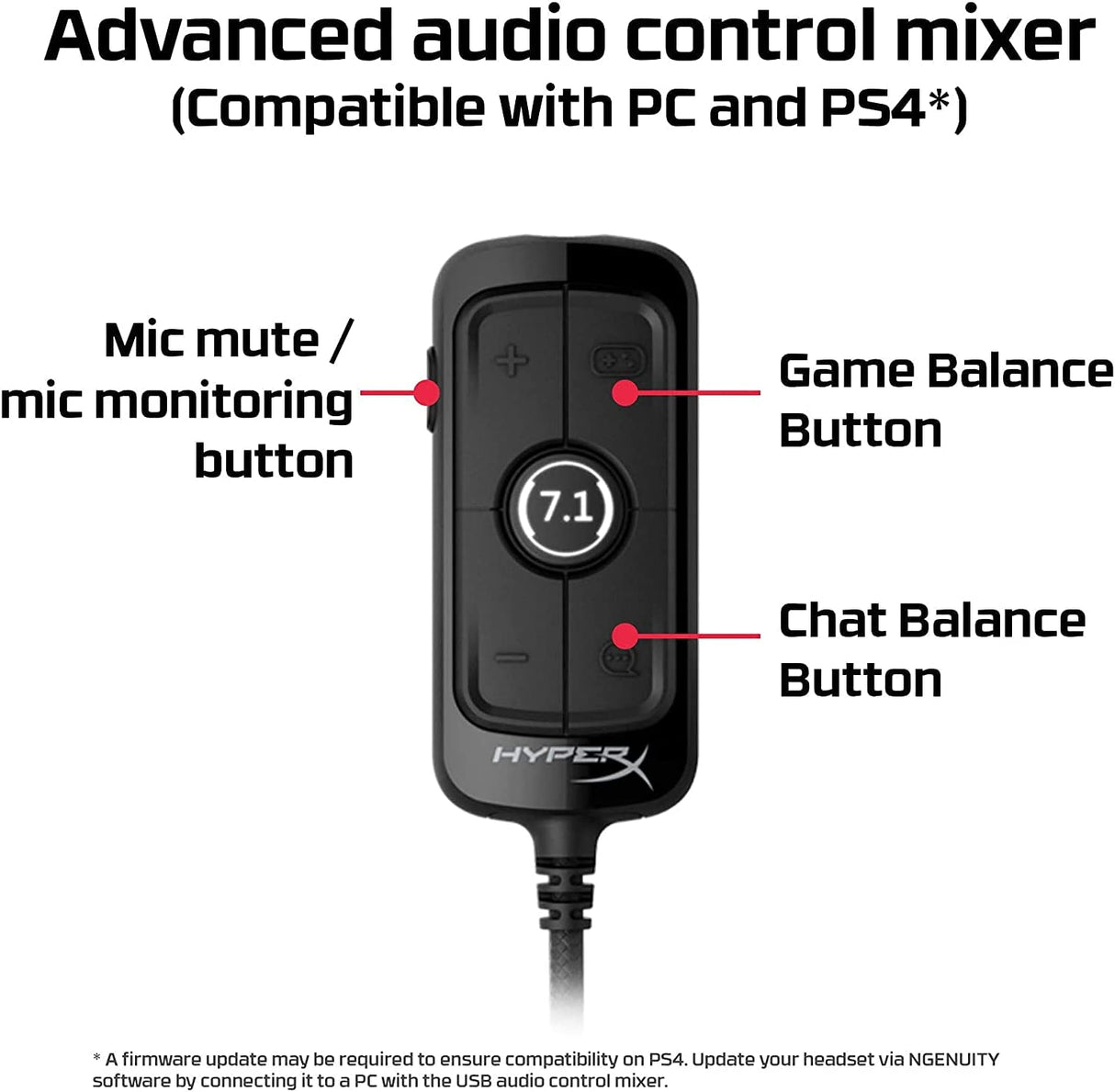 HyperX Cloud S - PC Gaming Headset, 7.1 Surround Sound, Adjustab – Dealtargets.com