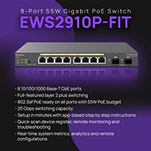 EnGenius Fit L2 Plus Managed EWS7952FP-FIT 48-Port Gigabit PoE+
