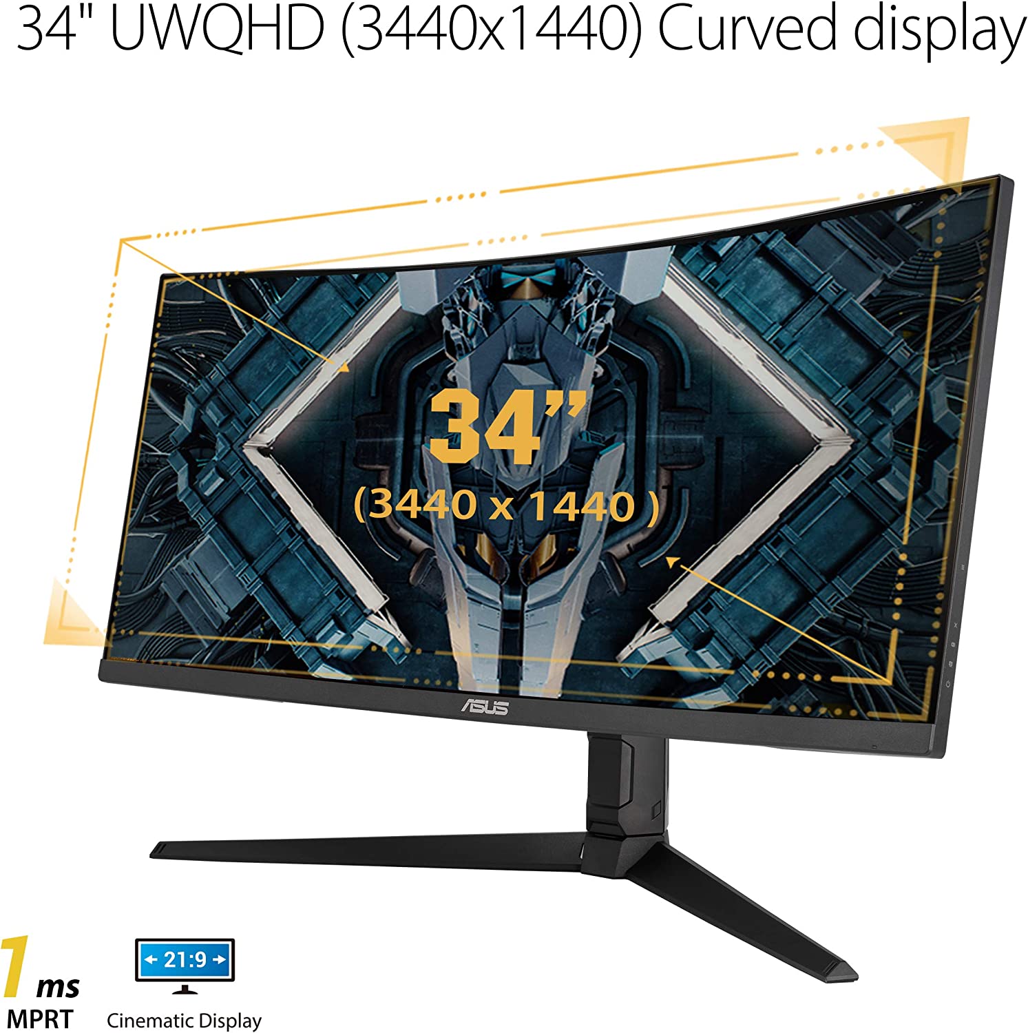 ASUS 23.8” 1080P Monitor (VA247HE) - Full HD, 75Hz, Adaptive-Sync