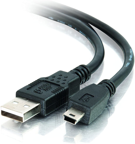  Monoprice 3-Feet USB A to mini-B 5pin 28/28AWG Cable (103896)  Black : Electronics