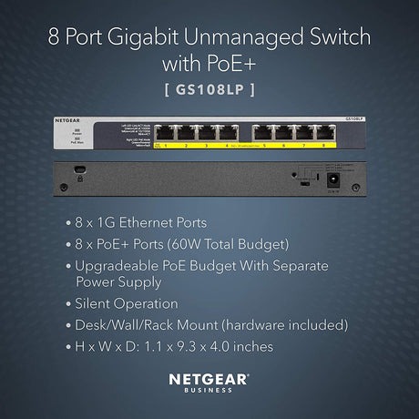  NETGEAR 10-Port 10G Multi-Gigabit Ethernet Smart Switch  (MS510TXM) - Managed, 8 x Multi-gig Ports, 2 x 10G SFP+, Optional Insight  Cloud Management, Desktop or Rackmount, Limited Lifetime Protection :  Electronics
