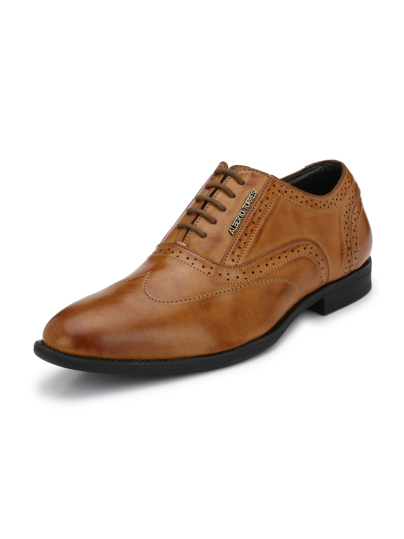 Alberto Torresi Koustom Tan Formal Shoes