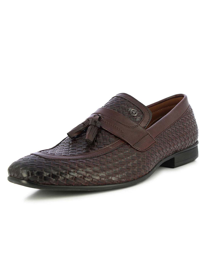 Sauron Bordo Tassel Slip On Shoes